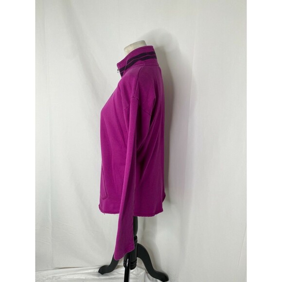 Pink Women’s Sweatshirt Purple Victoria's Secret 1/4 Zip Lightweight Size Small - Picture 5 of 6